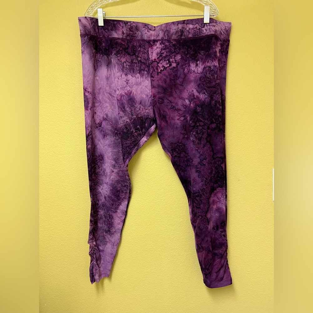Women's Purple Tie-Dye Leggings